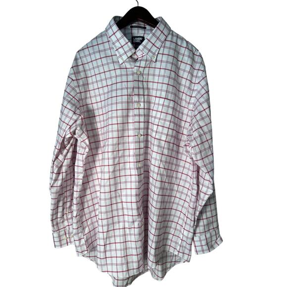 Lands End Men’s  XL Long Sleeve Button Down Shirt Traditional Fit 17 1/2-35 - Picture 1 of 7